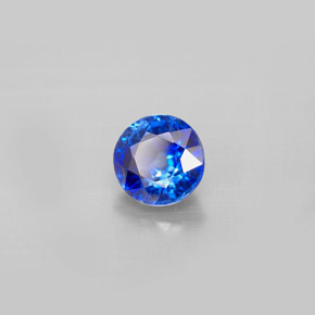 Cyanite bleue naturelle coupe roude, 1,12 ct, VS-SI