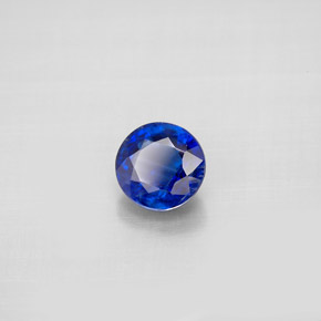 Cyanite bleue naturelle coupe roude, 1,09 ct, VS-SI