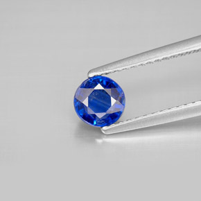 Cyanite bleue naturelle coupe roude, 0,81 ct, VS-SI