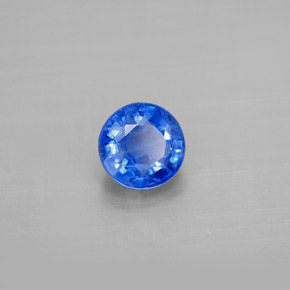 Cyanite bleue naturelle coupe roude, 1,29 ct, VS-SI