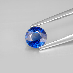 Cyanite bleue naturelle coupe roude, 0,93 ct, VS-SI
