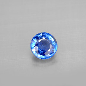 Disthène Bleu naturelle Coupe roude, 1.24 ct, VS-SI