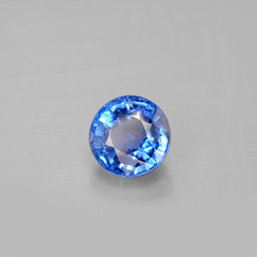 Disthène Bleu naturelle Coupe roude, 1.24 ct, VS-SI