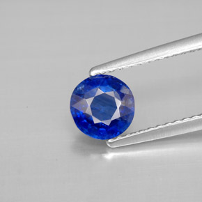 Disthène Bleu naturelle Coupe roude, 0.96 ct, VS-SI