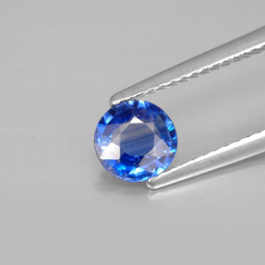 Cyanite bleue naturelle coupe roude, 0,78 ct, VS-SI