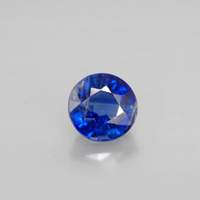 Cyanite bleue naturelle coupe roude, 1,21 ct, VS-SI