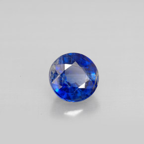 Cyanite bleue naturelle coupe roude, 1,21 ct, VS-SI