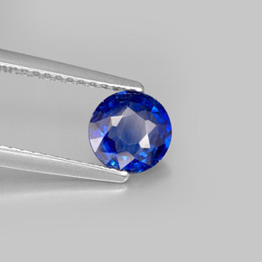 Cyanite bleue naturelle coupe roude, 0,97 ct, VS-SI