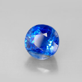 Cyanite bleue naturelle coupe roude, 2,71 ct, SI