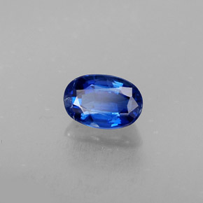 Cyanite bleue naturelle coupe ovale, 0,69 ct, VS-SI