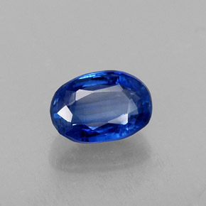 Cyanite bleue naturelle coupe ovale, 0,78 ct, VS-SI
