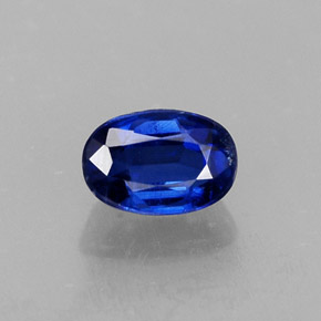 Cyanite bleue naturelle coupe ovale, 0,78 ct, VS-SI
