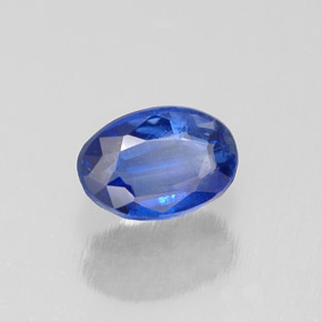 Cyanite bleue naturelle coupe ovale, 0,69 ct, VS-SI