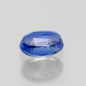 Cyanite bleue naturelle coupe ovale, 0,69 ct, VS-SI