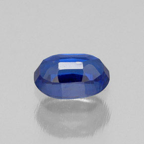 Cyanite bleue naturelle coupe ovale, 0,72 ct, VS-SI