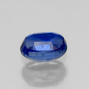 Cyanite bleue naturelle coupe ovale, 0,72 ct, VS-SI
