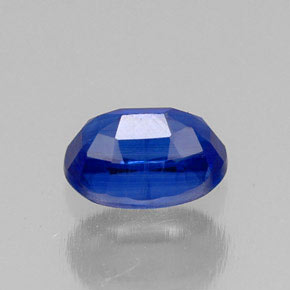 Cyanite bleue naturelle coupe ovale, 0,78 ct, VS-SI