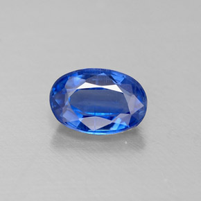 Cyanite bleue naturelle coupe ovale, 0,68 ct, VS-SI