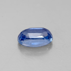 Cyanite bleue naturelle coupe ovale, 0,68 ct, VS-SI