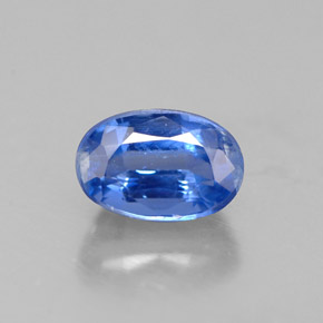 Cyanite bleue naturelle coupe ovale, 0,82 ct, VS-SI