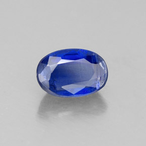 Cyanite bleue naturelle coupe ovale, 0,72 ct, VS-SI