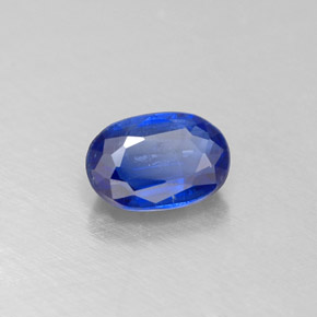 Cyanite bleue naturelle coupe ovale, 0,67 ct, VS-SI