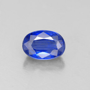 Cyanite bleue naturelle coupe ovale, 0,78 ct, VS-SI