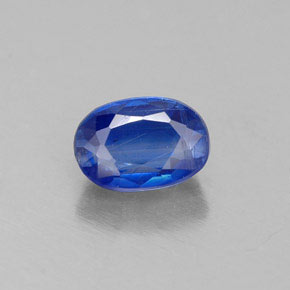 Cyanite bleue naturelle coupe ovale, 0,81 ct, VS-SI