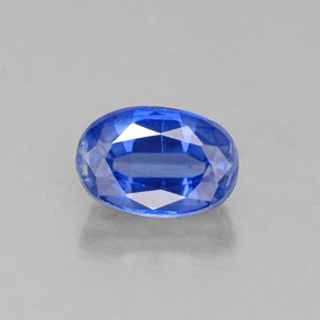 Cyanite bleue naturelle coupe ovale, 0,82 ct, VS-SI