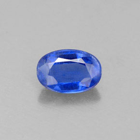 Cyanite bleue naturelle coupe ovale, 0,64 ct, VS-SI