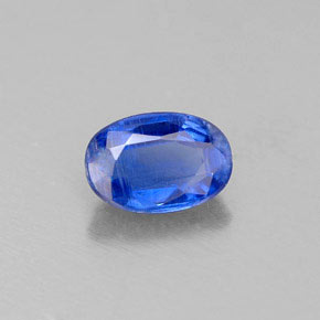 Cyanite bleue naturelle coupe ovale, 0,64 ct, VS-SI