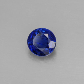 Disthène Bleu naturelle Coupe roude, 0.68 ct, VS-SI