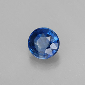 Cyanite bleue naturelle coupe roude, 0,46 ct, VS-SI