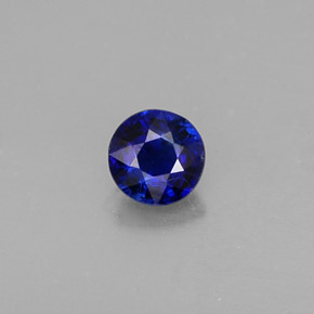 Cyanite bleue naturelle coupe roude, 0,45 ct, VS