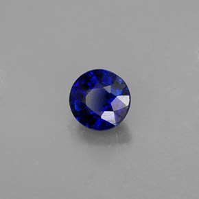 Cyanite bleue naturelle coupe roude, 0,45 ct, VS