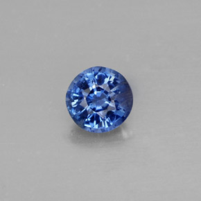 Disthène Bleu naturelle Coupe roude, 0.59 ct, SI