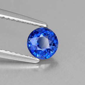 Cyanite bleue naturelle coupe roude, 0,67 ct, VS-SI