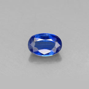 Cyanite bleue naturelle coupe ovale, 0,71 ct, VS-SI