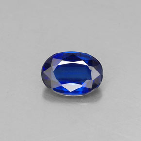 Cyanite bleue naturelle coupe ovale, 0,94 ct, VS