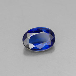 Cyanite bleue naturelle coupe ovale, 0,94 ct, VS