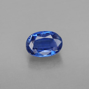 Cyanite bleue naturelle coupe ovale, 0,72 ct, VS-SI