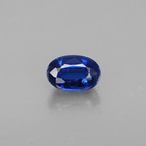 Cyanite bleue naturelle coupe ovale, 0,84 ct, VS-SI
