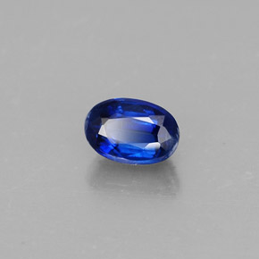 Cyanite bleue naturelle coupe ovale, 0,84 ct, VS-SI