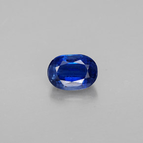 Cyanite bleue naturelle coupe ovale, 0,93 ct, VS-SI