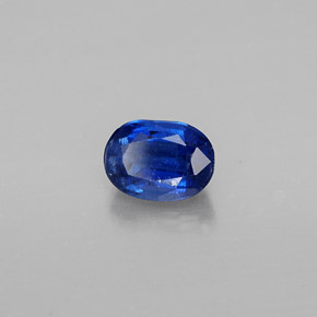 Cyanite bleue naturelle coupe ovale, 0,93 ct, VS-SI