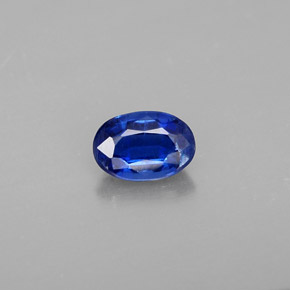 Cyanite bleue naturelle coupe ovale, 0,56 ct, VS