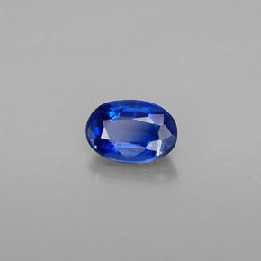 Cyanite bleue naturelle coupe ovale, 0,56 ct, VS