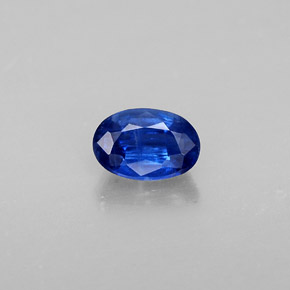 Cyanite bleue naturelle coupe ovale, 0,69 ct, SI
