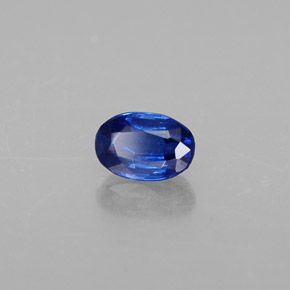 Cyanite bleue naturelle coupe ovale, 0,68 ct, VS-SI