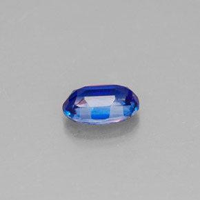 Cyanite bleue naturelle coupe ovale, 0,58 ct, VS-SI